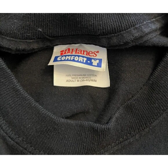 Hanes Men's T-Shirt Red River Rally Motorcycle Double Sided Size Medium - Picture 5 of 7